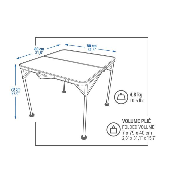 Camping-table---4pers-no-size-Verde