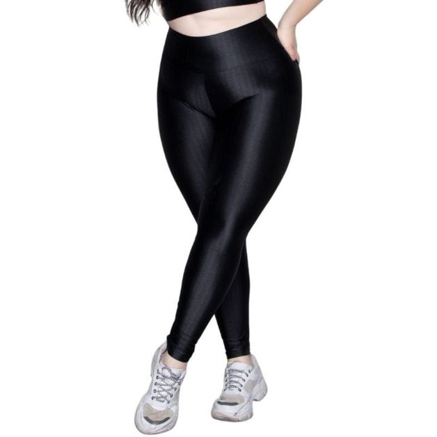 CALÇA LEGGING 3D POLIAMIDA CÓS ALTO PLUS SIZE CIRRE FITNESS