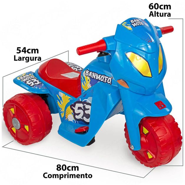 Moto Elétrica Infantil Bandeirante Ban Moto