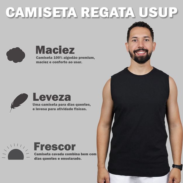 Camiseta Regata Masculina em Algodão Sea: Conforto e Estilo para a