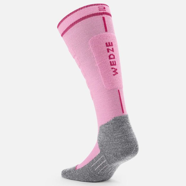 Ski-socks-100-jr-bl-uk-2.5-5---eu-35-38-Rosa-21-24-BR