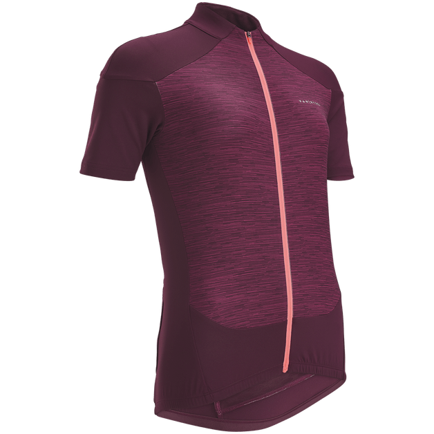 Cycling-ss-jersey-rc500-wmn-flower-2xl-Bordo-G