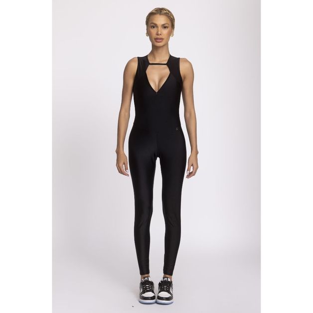 Comprar Macacão Fitness Feminino Brocado Frente única - Rio