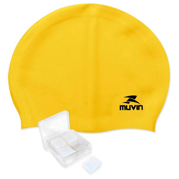 Kit Máscara de Natação Gold Sports Silicone Confort Hd - Touca Pu e  Protetor Nasal e Ouvido - Adulto em Promoção