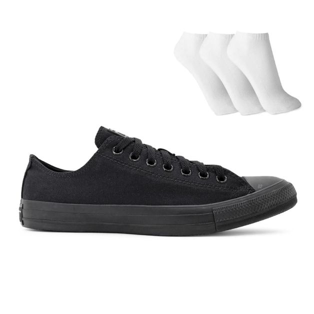 Converse Tênis Chuck Taylor All Star Unisex Monochrome Preto - US Tênis  Sports