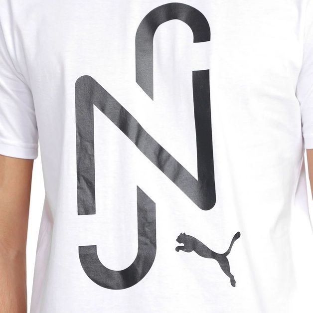 Camiseta Neymar Jr Casuals Football Masculina, Branco, PUMA