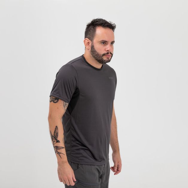 Camiseta-masculina-de-trilha-MH100-cinza-chumbo-4G