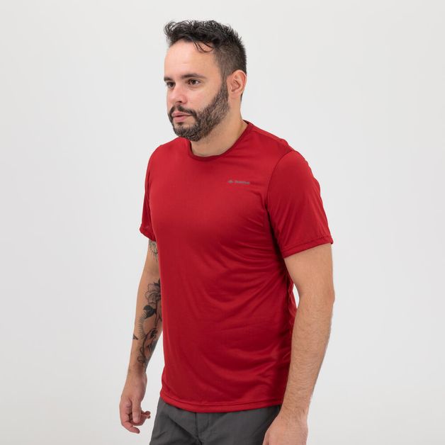 Camiseta-masculina-de-trilha-MH100-vermelho-GG