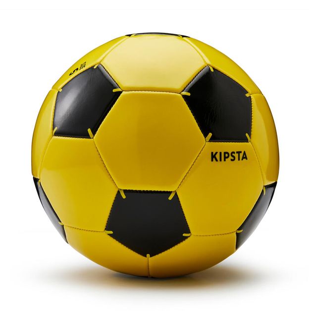 Bola de futebol de 145 mm amarela e laranja