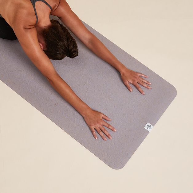 Yoga-mat-jute-rubber-4mm-beige-no-size-Roxo-UNICO