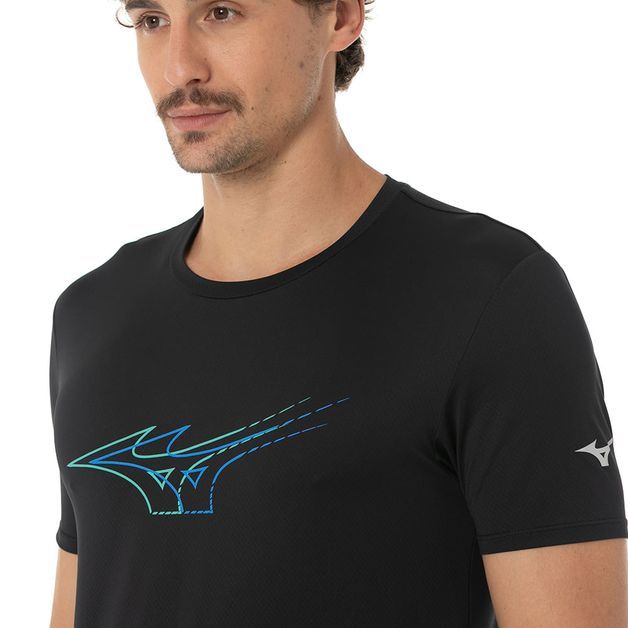 Camiseta de Corrida Mizuno Masculina Focus Stamp
