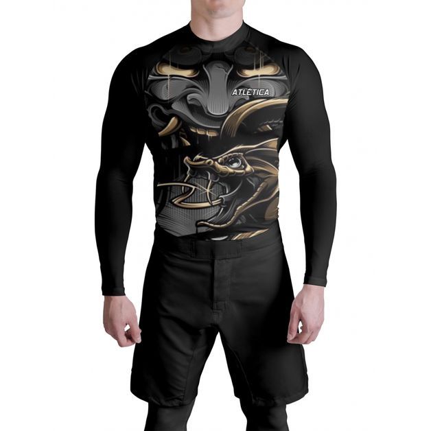 GRIT×LUTADOR 2407 SAMURAI LONG SLEEVE RASH GUARD ラッシュ