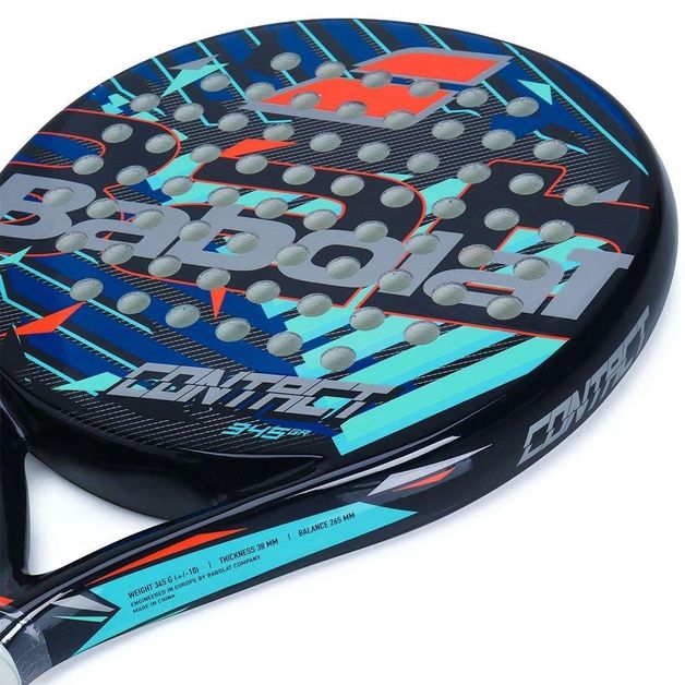 Raquete de Padel Babolat Contact Azul Laranja