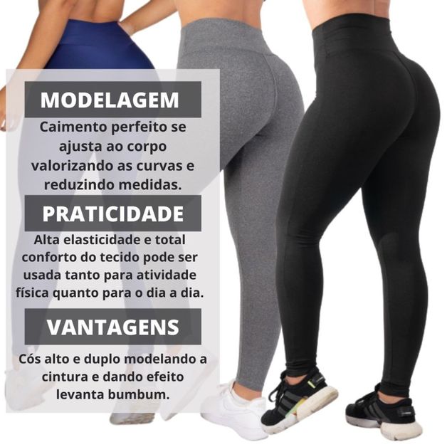 Calça suplex hot sale cintura alta