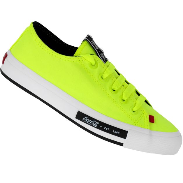 Tenis amarelo hot sale neon feminino