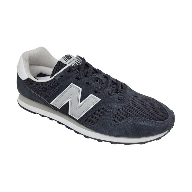 New balance navy sales trainers