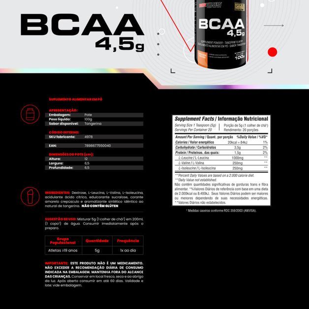 KIT Whey Protein 500g + Power Creatina 100g + POWER Glutamina 100g + BCAA 4.5g 100g Bodybuilders