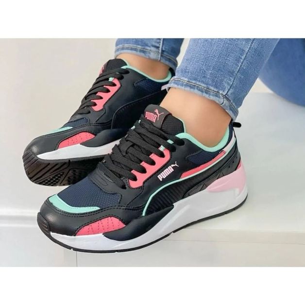 Tenis puma preto e hot sale cinza