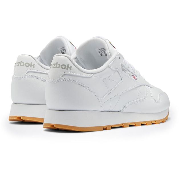 Reebok classic leather sales feminino branco