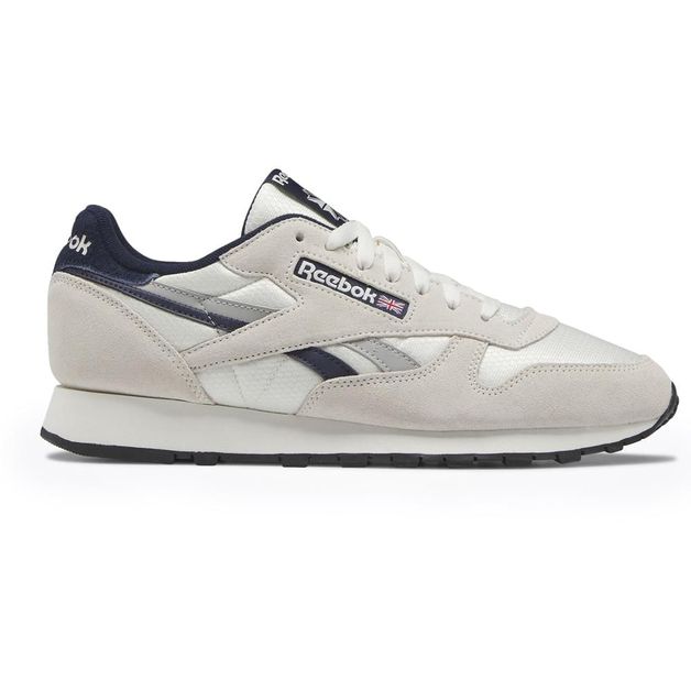 T nis Reebok Classic Leather Masculino Cinza