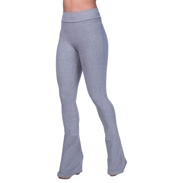 Calça legging hot sale flare bandagem