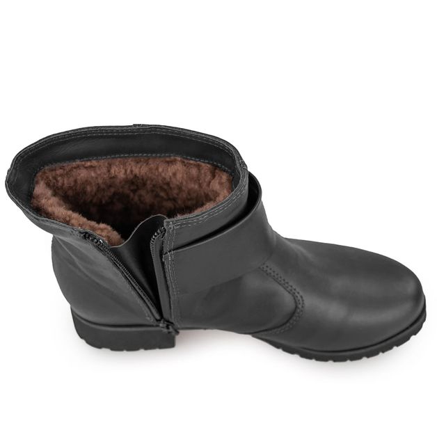 Bota fiero conforto forrada em store lã preto