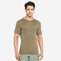 Camiseta masculina de Treino Cardio 100, caqui, 3G