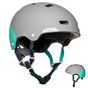 Capacete-MF540-Oxelo-cinza-verde-55-59-CM