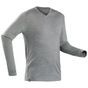 camiseta-masculina-de-trekking-manga-longa-de-la-merino-Travel100-caqui-GG