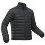 Jaqueta-de-penas-masculina-de-trekking-Trek500-preta-P