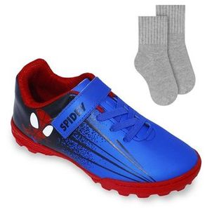 Kit Tênis Society Dray Marvel Spidey Kids + Meia