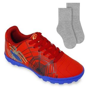 Kit Tênis Society Dray Homem-Aranha Kids + Meia