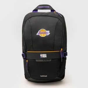 Mochila de Basquete NBA 500 Lakers 25L Tarmak Preto