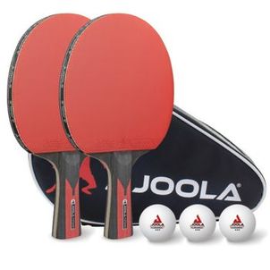 KIT 2 RAQUETES, 3 BOLAS BRANCAS E UMA CAPA, DUO SET CARBON