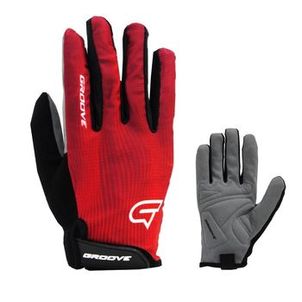 Luva Groove GR1 Full Finger Vermelho/Preto