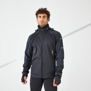 Jaqueta Masculina de Corrida Impermeavel Warm Kiprun