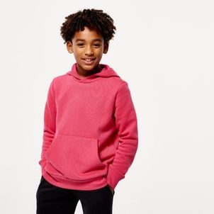Blusa Infantil de Ginastica com Capuz Domyos Rosa