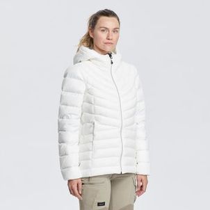 Casaco Feminino de Trekking de Penas com Capuz MT500 -10ºc Forclaz Branco