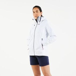 Casaco Impermeável Feminino de Barco a Vela Sailing Tribord Branco