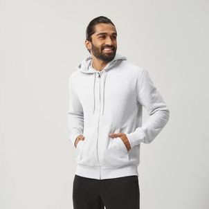 Casaco Masculino de Ginástica e Pilates 500 Essentials Domyos Cinza