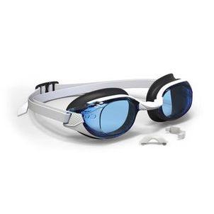 Óculos de Natação Adulto B-Fit 500 Ajustável Branco Nabaiji