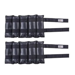 Par De Caneleiras De Peso Tornozeleiras Pretas - 12 Kg