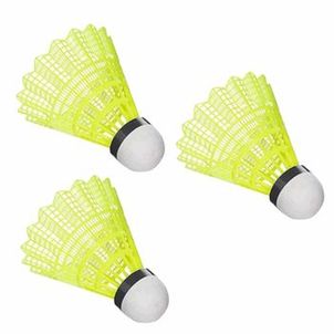 Peteca de Badminton Hyper - Amarela (Tubo com 3 unidades)