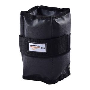 Par De Caneleiras De Peso (Tornozeleiras) Peso para Perna Pretas 4Kg