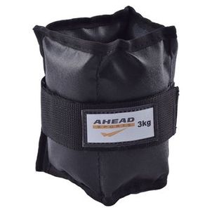 Par De Caneleiras De Peso (Tornozeleiras) Peso para Perna Pretas 3 Kg