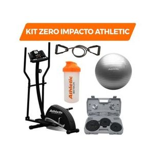 Kit zero impacto Elíptico + Maleta Dumbbell + Bola + Elástico + Coqueteleira