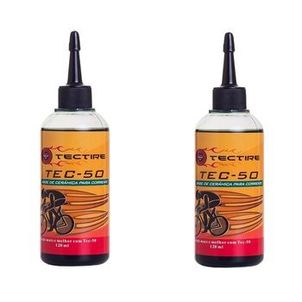 2 Lubrificante corrente bike Tectire cerâmica úmido 120 ml