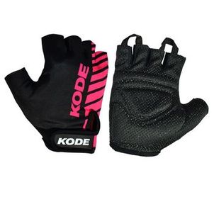 Luva ciclismo Kode Stripes Preto/Pink