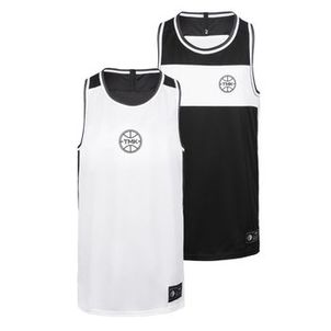 Regata Infantil de Basquete Reversivel T500R Tarmak Preto