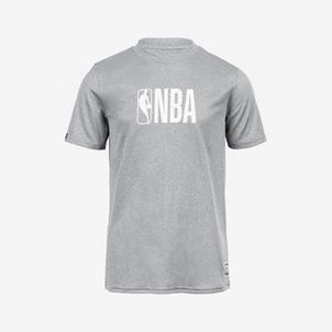 Camisa Infantil de Basquetebol NBA  TS 900 JR Cinza